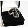 Image 1 : NEW MEN'S METAL SKULL FACE RING - SIZE 8 -