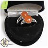 Image 1 : PAIR OF WOMEN NATURAL CARNELIAN AGATE RING