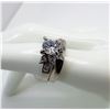 Image 1 : 6)  STAINLESS STEEL WHITE ZIRCON 2 PCE