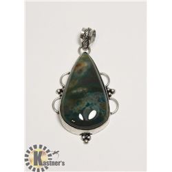 #205-INDIA BLOODSTONE PENDANT