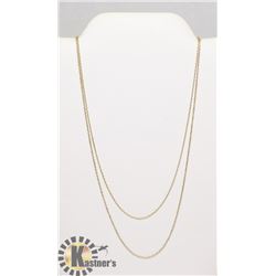 #118-STERLING SILVER.925  NECKLACE 2PCS/ 18"