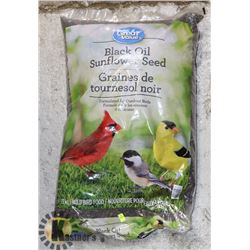 BAG OF BLACK OIL SUNFLOWER BIRD SEED