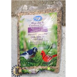 BAG OF BLUE JAY AND CARDINAL BIRD FOOD