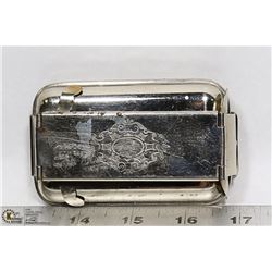 1930'S USED RAZORS CONTAINER METAL ENGRAVED