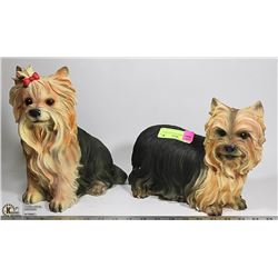 PAIR OF TERRIER DOG FIGURINES