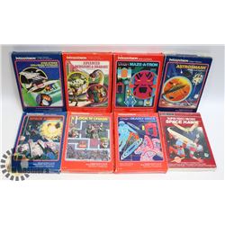 8 MATTEL INTELEVISION GAMES, COMPLETE IN BOX,