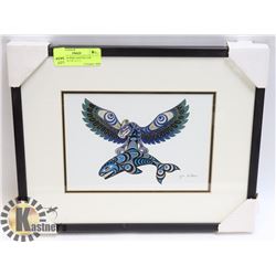 "THUNDER BIRD AND KILLER WHALE" 14 1/4" x 11 1/