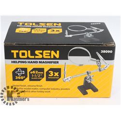 NEW TOLSEN HELPING HAND MAGNIFIER