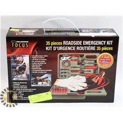 NEW 35 PIECES RODSIDE EMERGENCY KIT