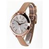 Image 5 : NEW MICHAEL KORS ROSE GOLD / BROWN BAND MSRP $275