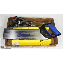 FLAT OF ASSORTED TOOLS - SCREW DRIVERS, KOLBALT