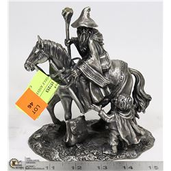 PEWTER GANDOLF AND FROTO STATUE