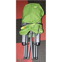 LAWN CHAIR IN CARRYING BAG.