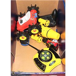 LOT OF 2 KIDS REMOTE CONTROL TOYS.