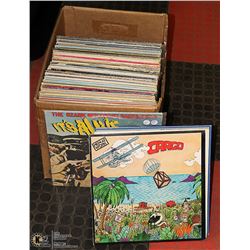 BOX OF APPROX. 75 ROCK, POP AND COUNTRY LP 33 1/3