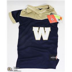 NEW ALL STAR DOGS CFL WINNIPEG BLUE BOMBERS JERSEY