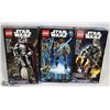 Image 1 : LOT OF 3 NEW LEGO STAR WARS FIGURES