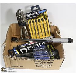 FLAT OF ASSORTED TOOLS INCLUDE 3/8 DRIVE