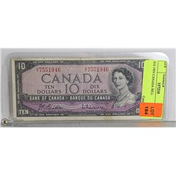 $10 1954 CANADA BILL