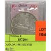 Image 1 : $1  CANADA 1961 SILVER