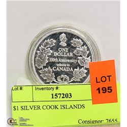 $1 SILVER COOK ISLANDS