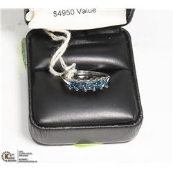 1.00CTW LADIES BLUE DIAMOND  RING