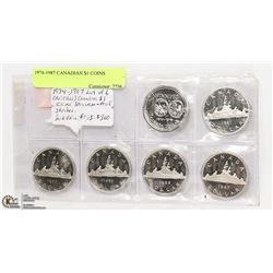 1974-1987 CANADIAN $1 COINS