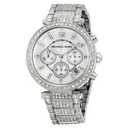 NEW MICHAEL KORS PARKER TRIPLE CHRONO MSRP $470