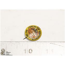 RARE 1938 CHEVROLET DEALERS BUTTON TEST DRIVE