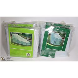 2 NEW CHAIR AND 2 CHAISE LOUNGE COVERS