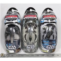 THREE STAR WARS TITANIUM MICROMACHINES:  DARTH