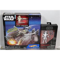 HOT WHEELS STAR WARS "DEATH STAR TRENCH RUN" AND