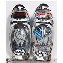 TWO STAR WARS TITANIUM MICROMACHINES:  X-WING