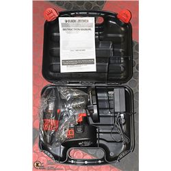 NEW 18 VOLT BLACK+DECKER DRILL