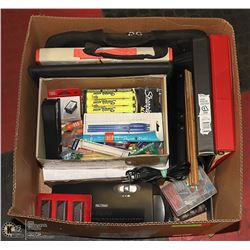 LARGE BOX FULL OF OFFICE SUPPLIES INCL.