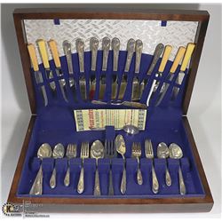 WM ROGERS SILVER SET 56PCS