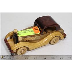 8" HANDMADE WOOD 1930'S STYLE CAR