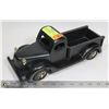Image 1 : 12" HANDMADE WOOD 1960'S STYLE BLACK PICK UP TRUC