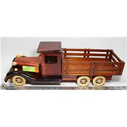 19" HANDMADE WOOD 1940'S STYLE DELIVERY TRUCK