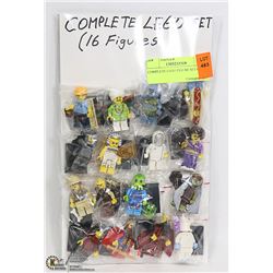 COMPLETE LEGO FIGURE SET OF 16
