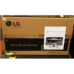 LG 27" 1 27UD58 ULTRA HD 4K GAMING MONITOR OPEN