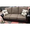 Image 3 : NEW FABRIC AND LEATHERETTE SOFA AND LOVE WITH