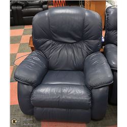 BLUE LAZY BOY SWIVEL ROCKER
