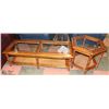 Image 1 : GLASS TOP COFFEE TABLE & END TABLE SET