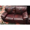 Image 2 : BURGANDY SOFA & LOVESEAT