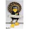 Image 1 : GARDEN DECORE WELCOME FRIENDS CROW SIGN