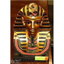 12" EGYPTIAN PHARAOH STATUE HAND PAINTED