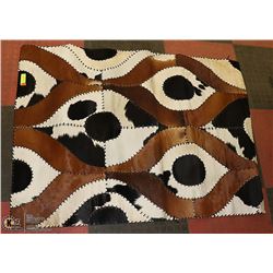 FAUX COWHIDE DESIGN RUG / WALL ART, 52 X 39