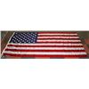Image 1 : LARGE VINTAGE  US FLAG, FROM US MILITARY