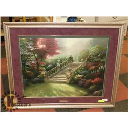 "STAIRWAY TO PARADISE'' FRAMED PRINT 44" X 36"